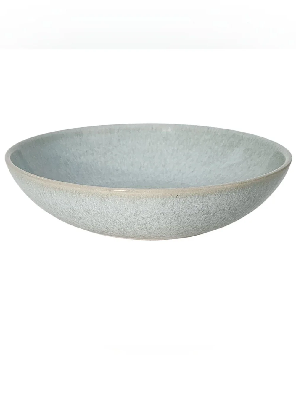 Barcela Portugal Reactive Glaze Pottery Pasta Serving Bowl Celadon Green BA73